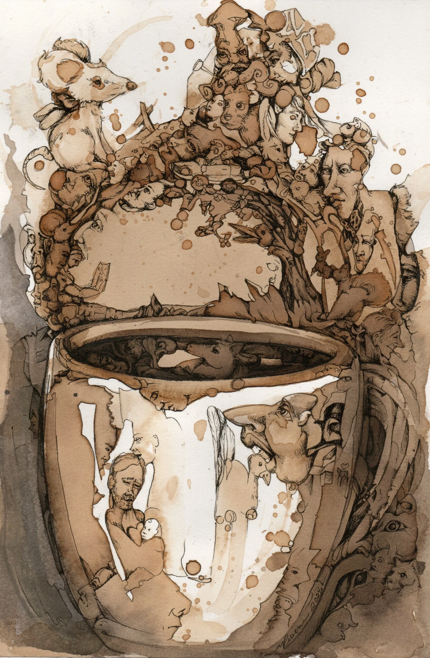 On A Coffee Break — NatRose.art